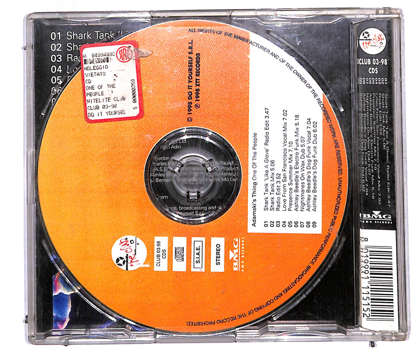 EBOND Adamski's Thing - One Of The People CD CD106119