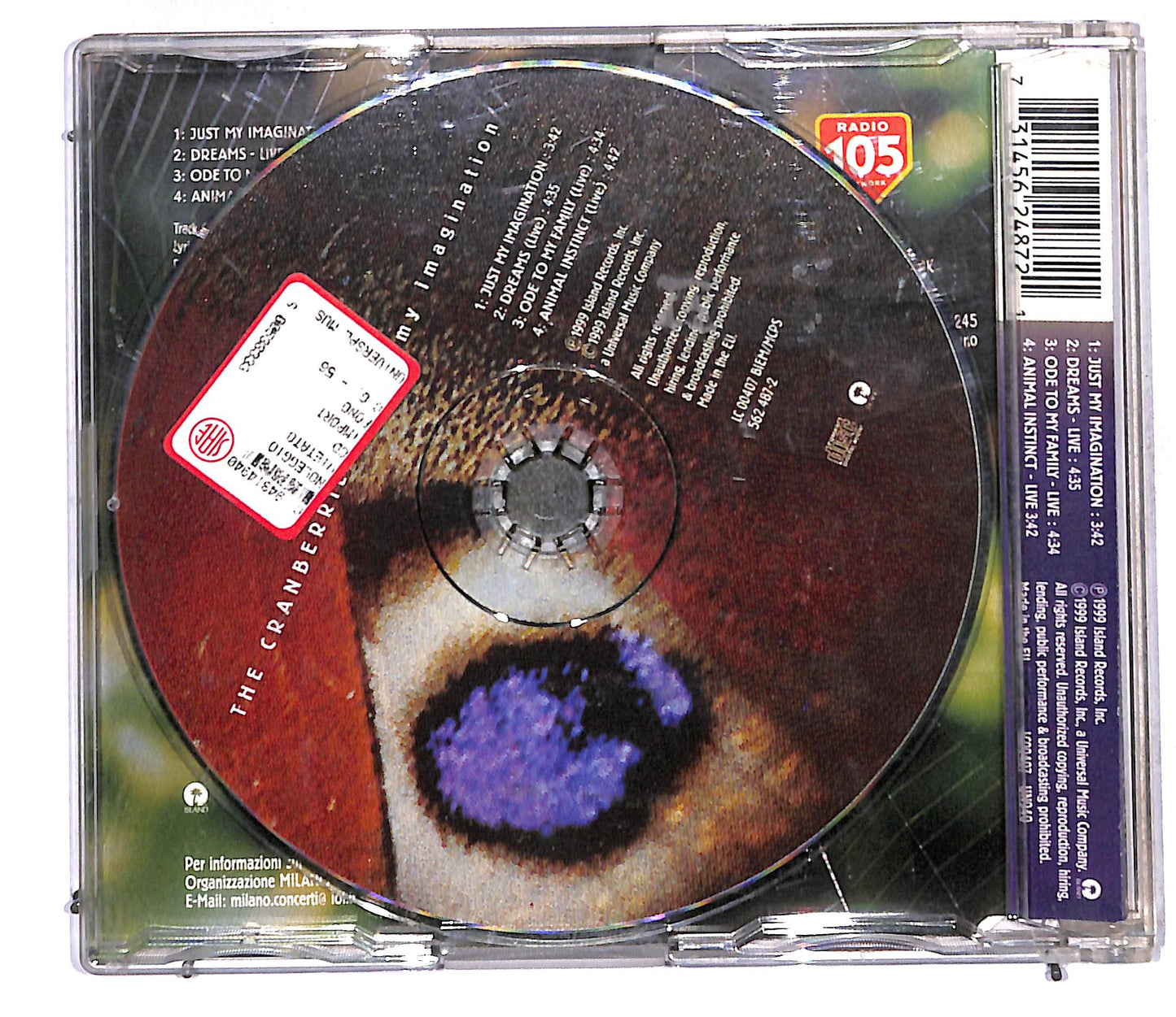 EBOND The Cranberries - Just My Imagination CD CD106135