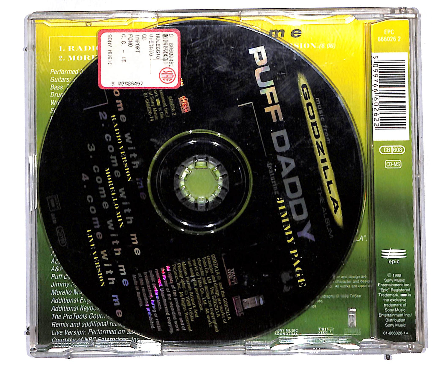 EBOND Puff Daddy Featuring Jimmy Page - Come With Me CD CD106136