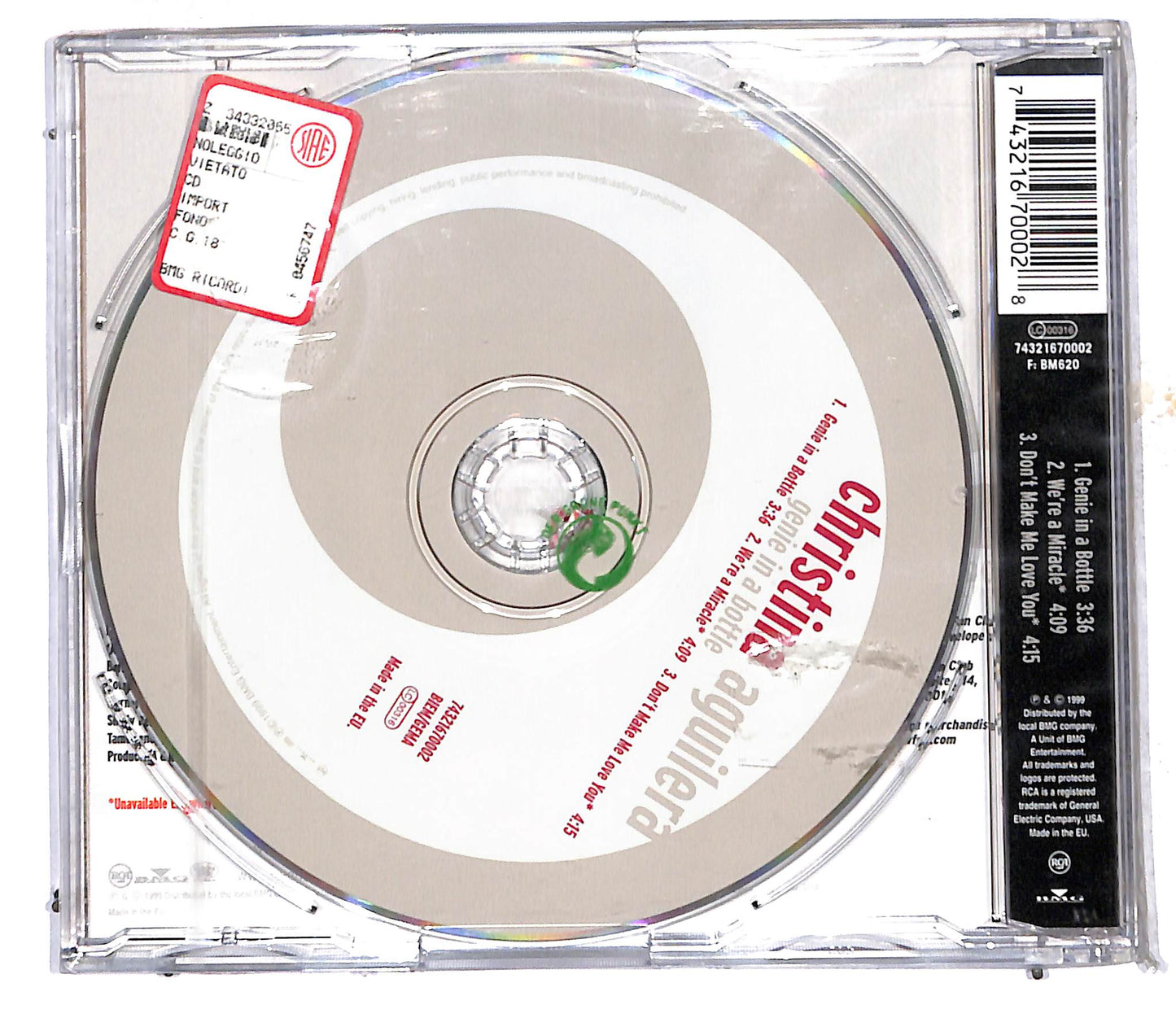EBOND Christina Aguilera - Genie In A Bottle CD CD106140