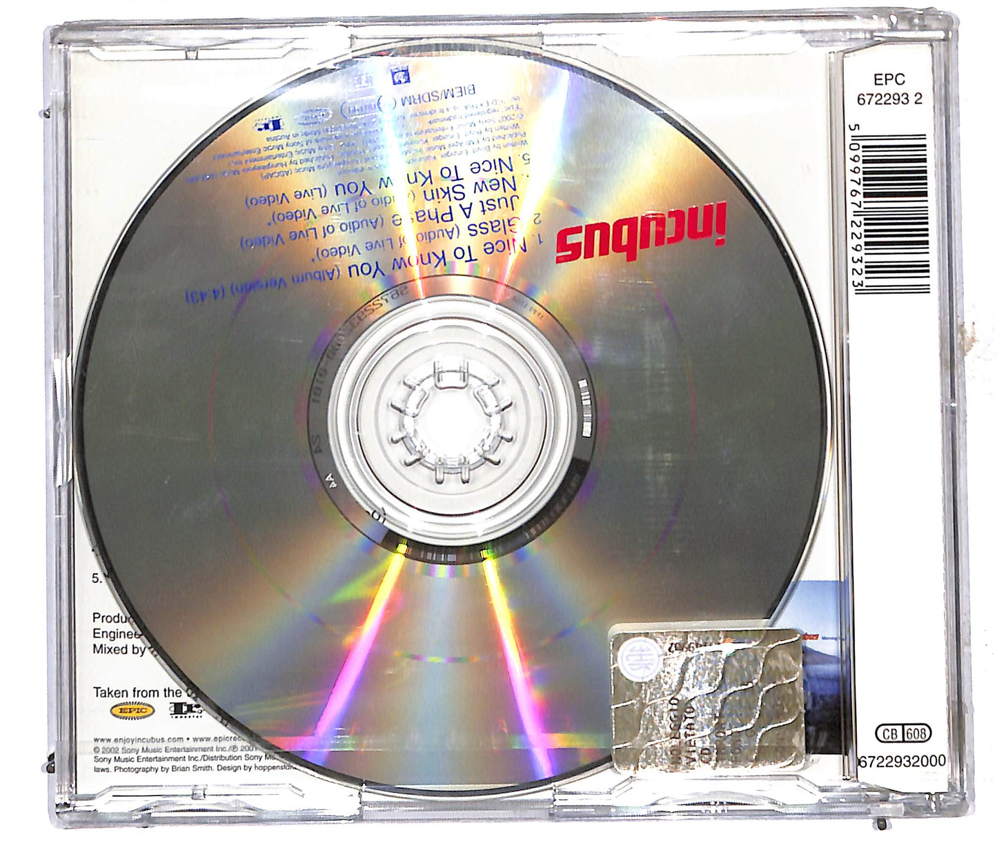 EBOND Incubus - Nice To Know You CD CD106154