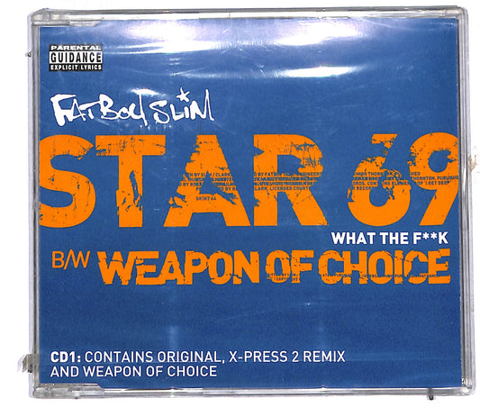 EBOND Fatboy Slim - Star 69 (What The Fk) B/W Weapon Of Choice CD CD106169