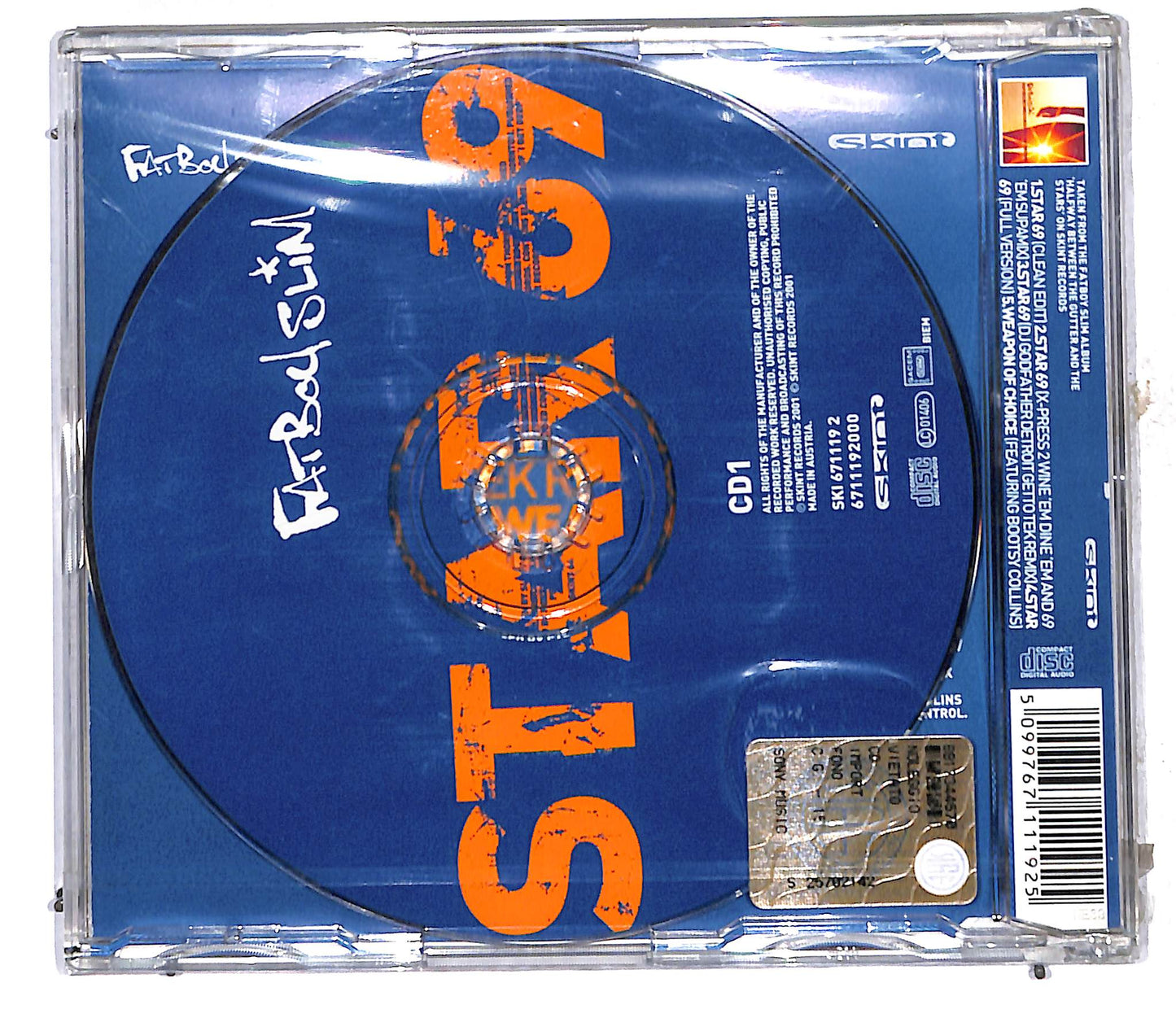 EBOND Fatboy Slim - Star 69 (What The Fk) B/W Weapon Of Choice CD CD106169