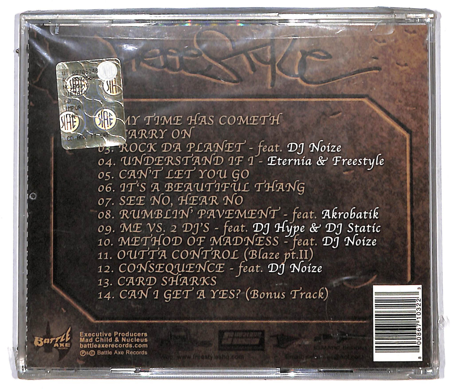 EBOND Freestyle - Etched In Stone CD CD106417