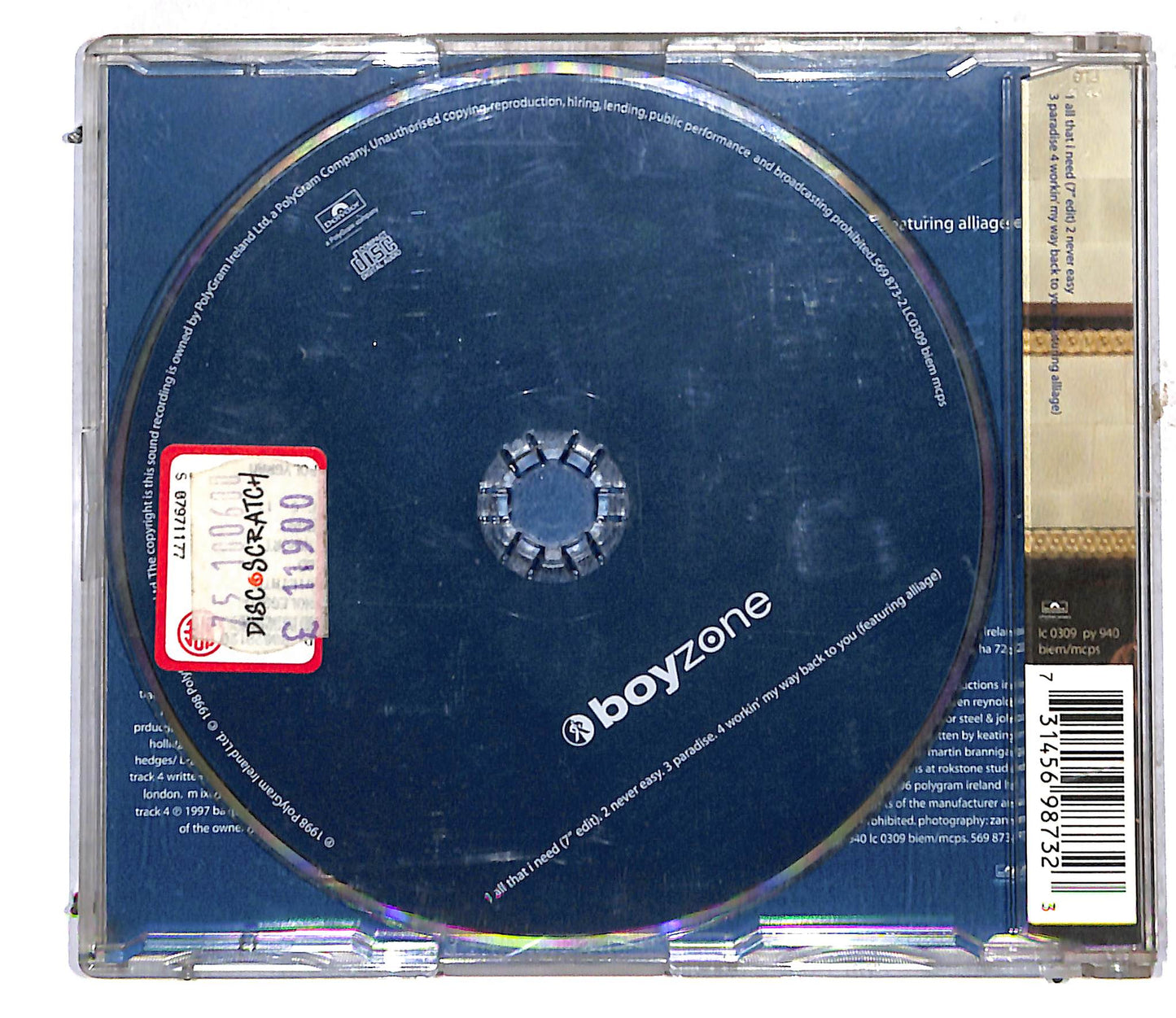 EBOND Boyzone - All That I Need CD CD106616