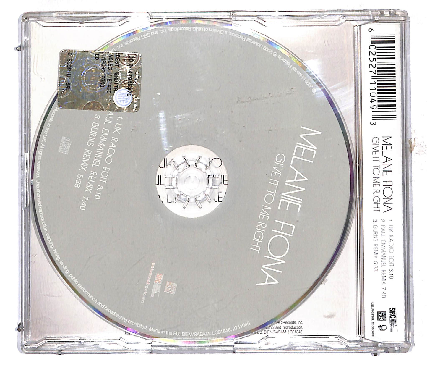 EBOND Melanie Fiona - Give It To Me Right CD CD106628