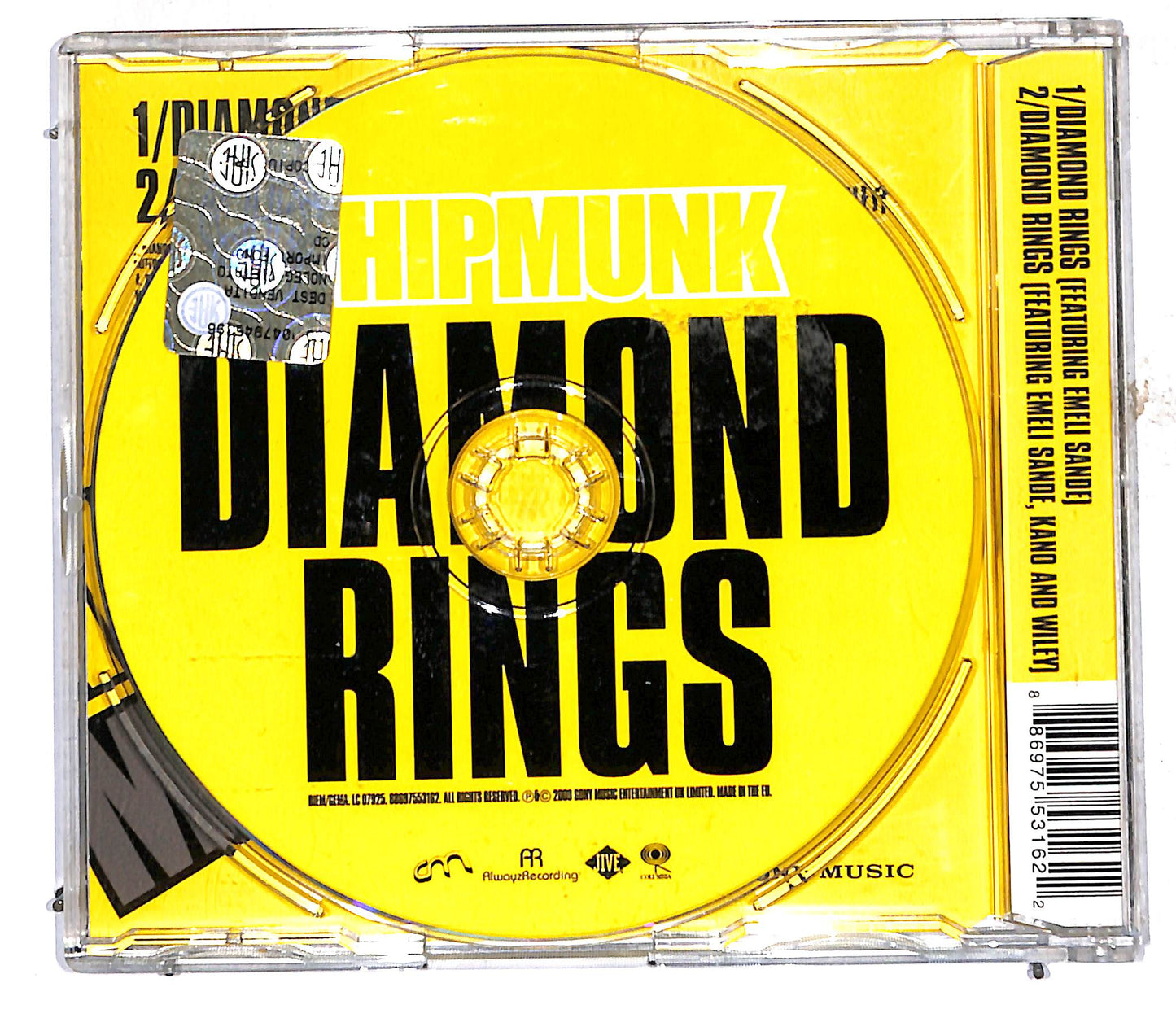 EBOND Chipmunk - Diamond Rings CD CD106636