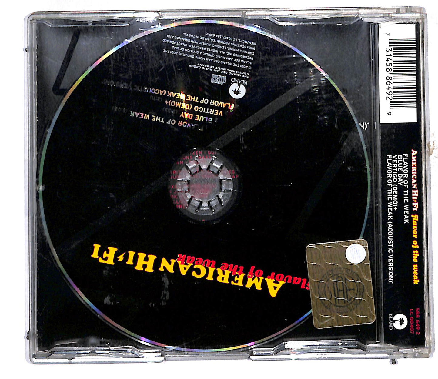 EBOND American Hi-Fi - Flavor Of The Weak CD CD106641