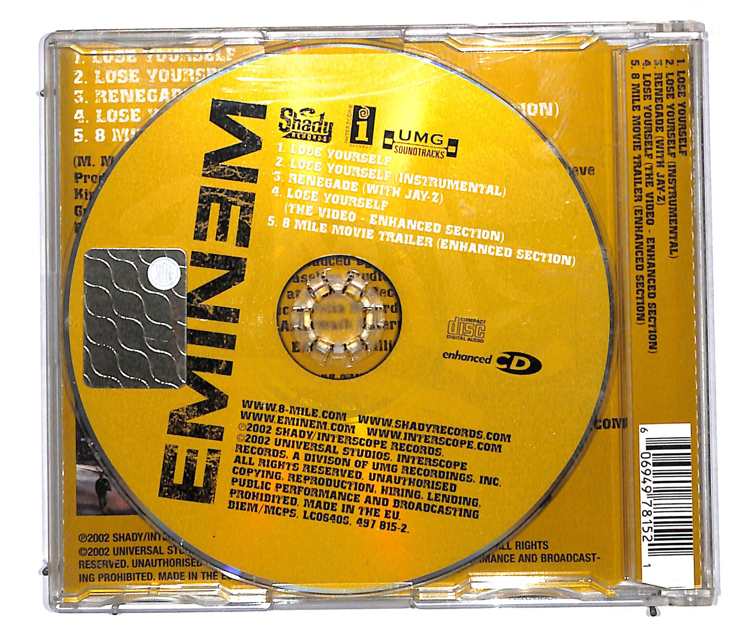 EBOND Eminem ‎ Lose Yourself CD CD106811