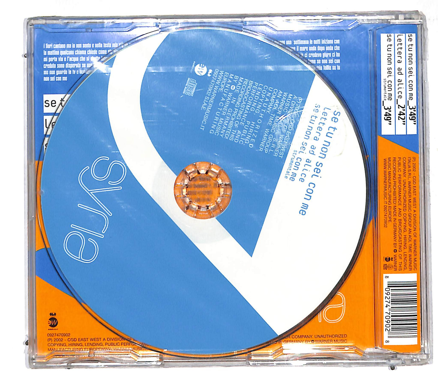 EBOND Syria - Se Tu Non Sei Con Me CD CD107005