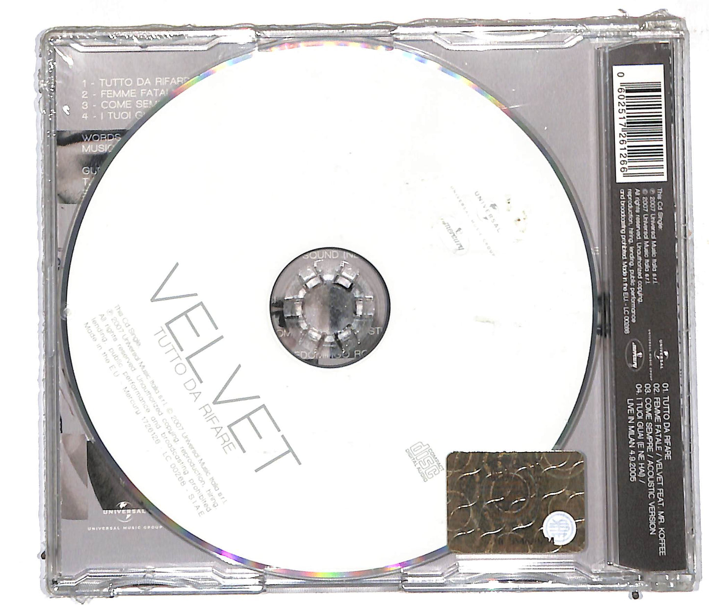EBOND Velvet - Tutto Da Rifare CD CD107012