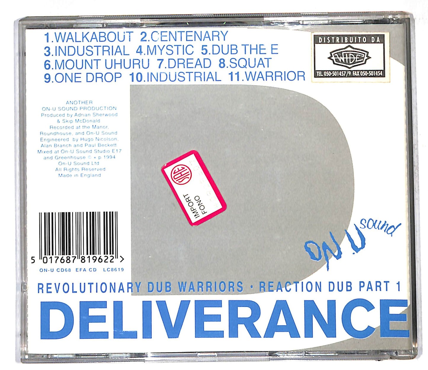 EBOND Revolutionary Dub Warriors - Reaction Dub Part 1: Deliverance CD CD107048