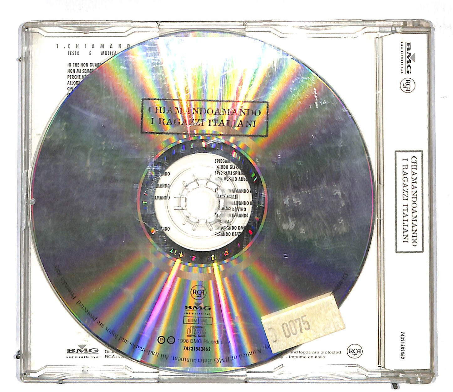 EBOND I Ragazzi Italiani - Chiamandoamando CD CD107247
