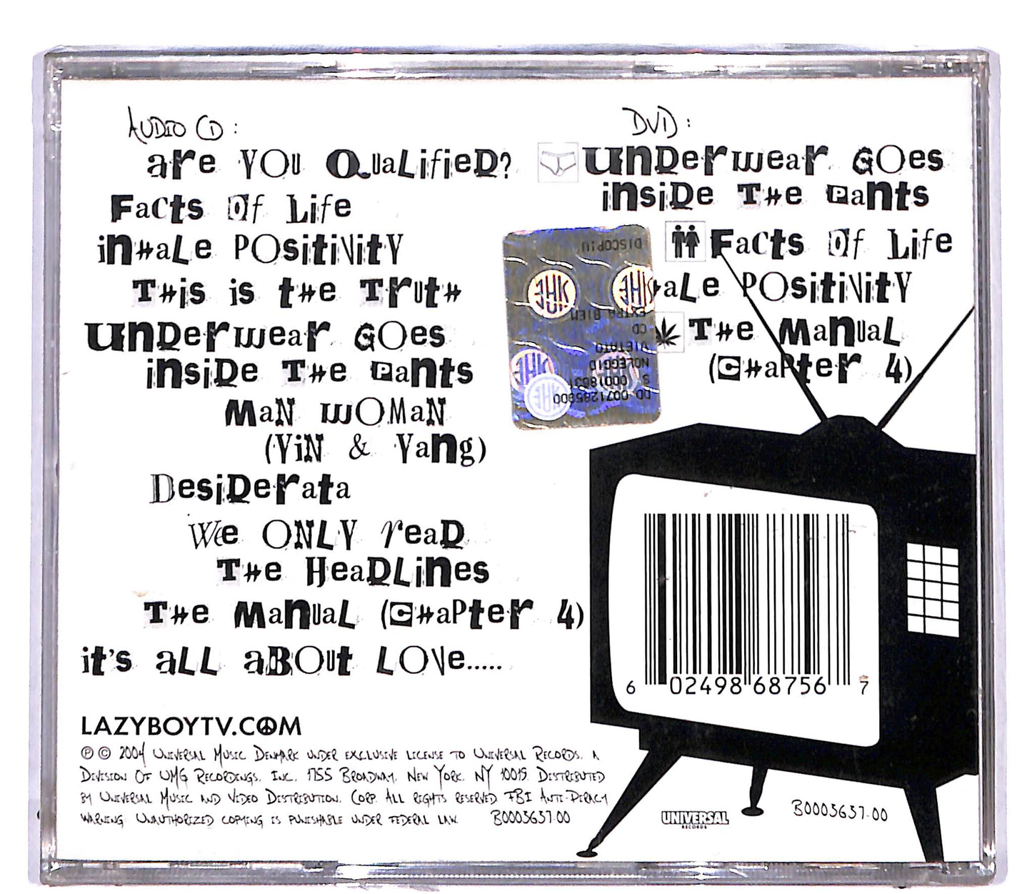 EBOND Lazyboy - Lazyboy TV+ DVD CD CD107739