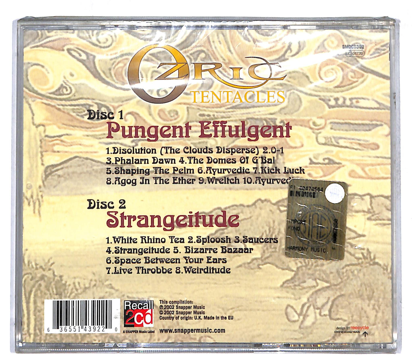 EBOND Ozric Tentacles - Pungent Effulgent & Strangeitude CD CD107939