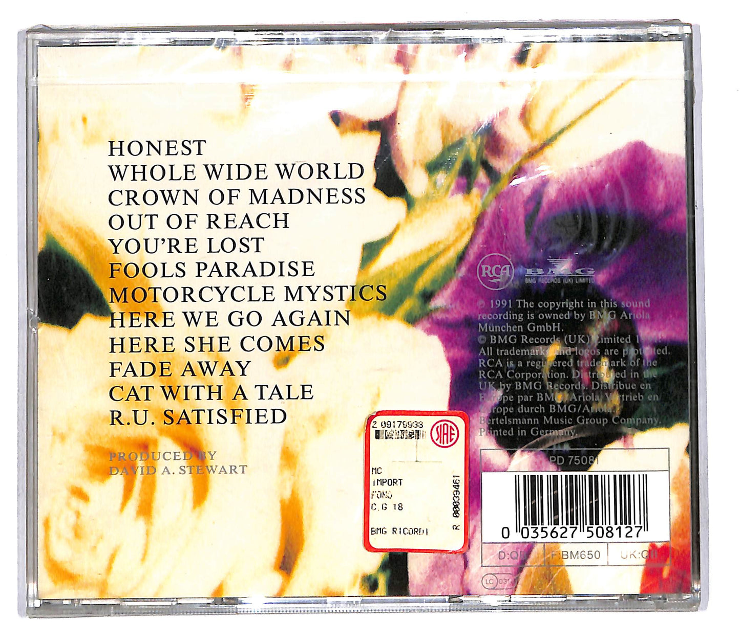 EBOND Dave Stewart And The Spiritual Cowboys - Honest CD CD108035