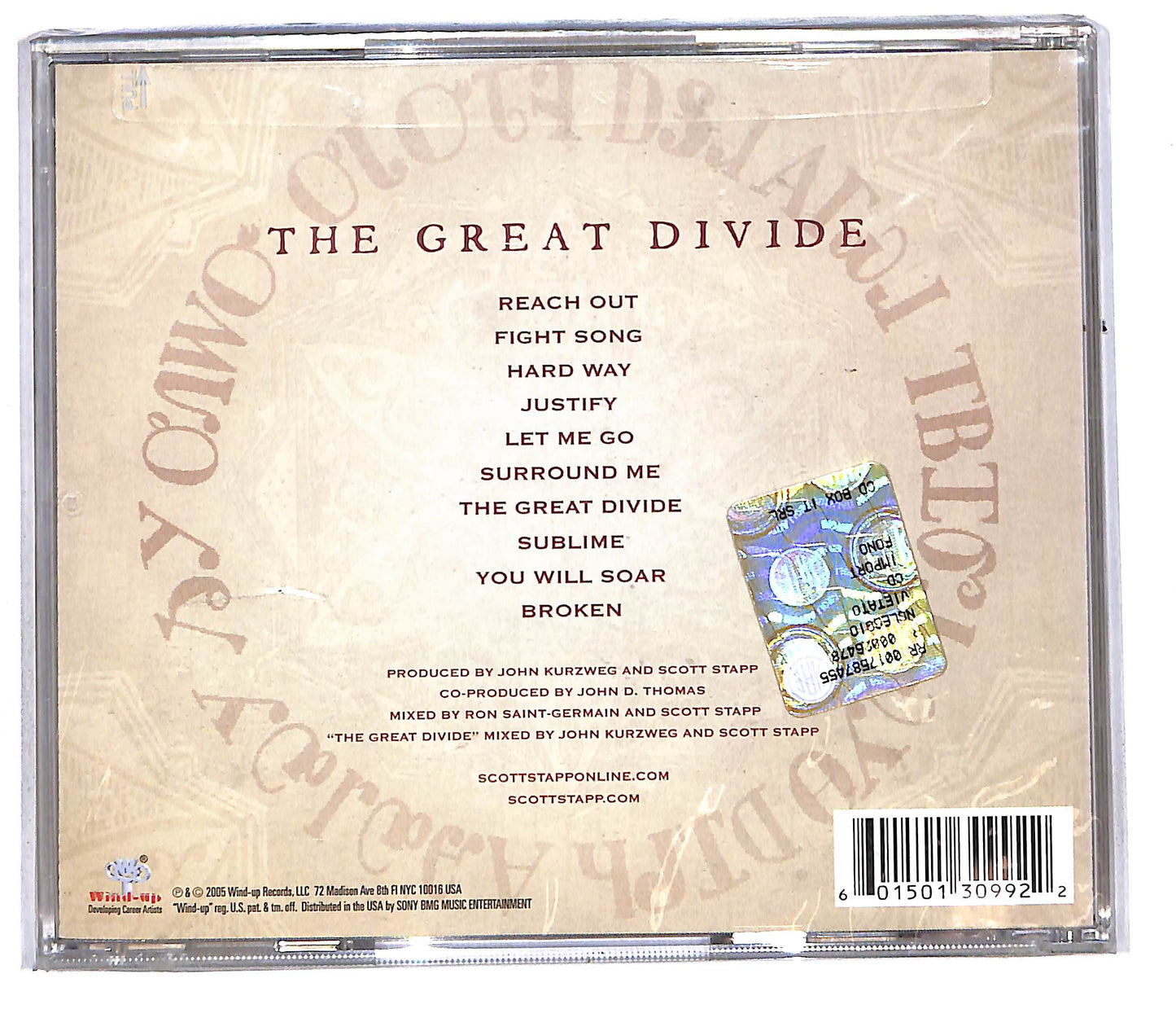 EBOND Scott Stapp - The Great Divide CD CD108062