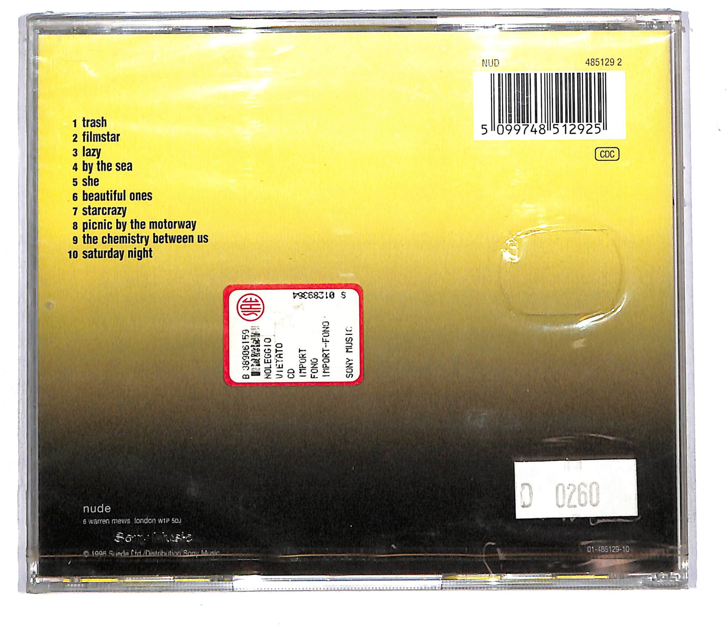 EBOND Suede - Coming Up CD CD108203