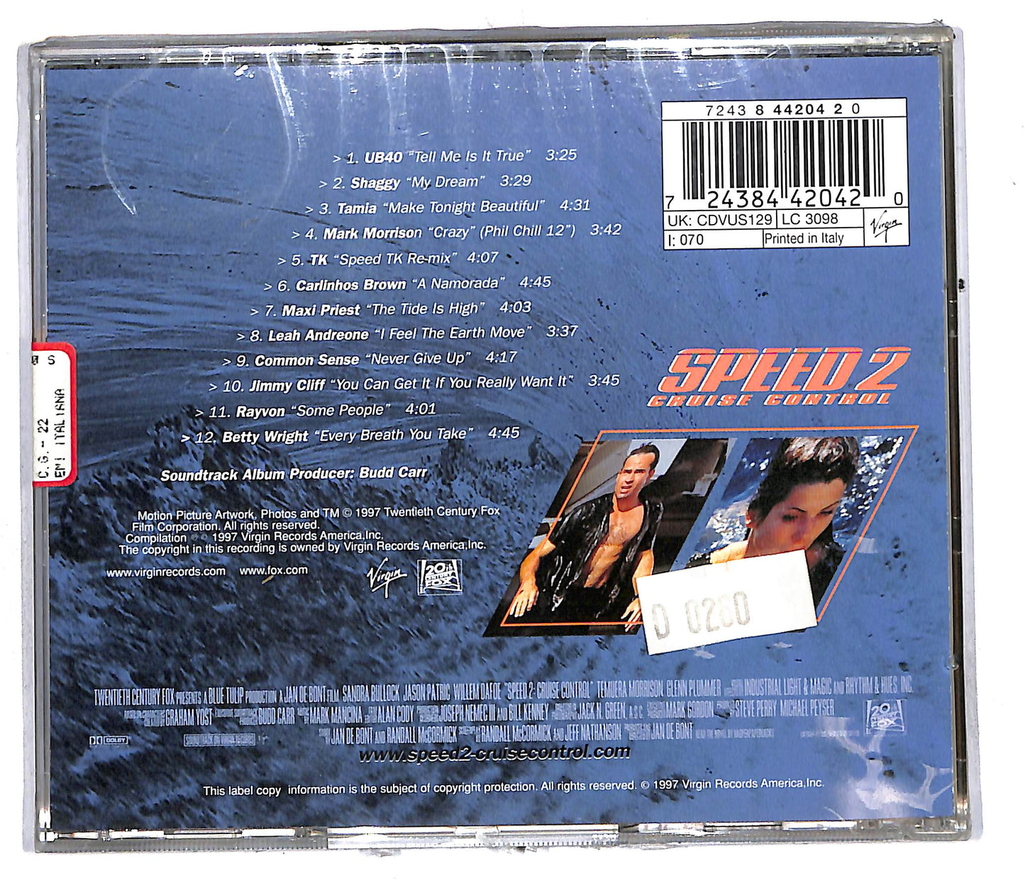 EBOND Various - Speed 2: Cruise Control - Soundtrack CD CD108237