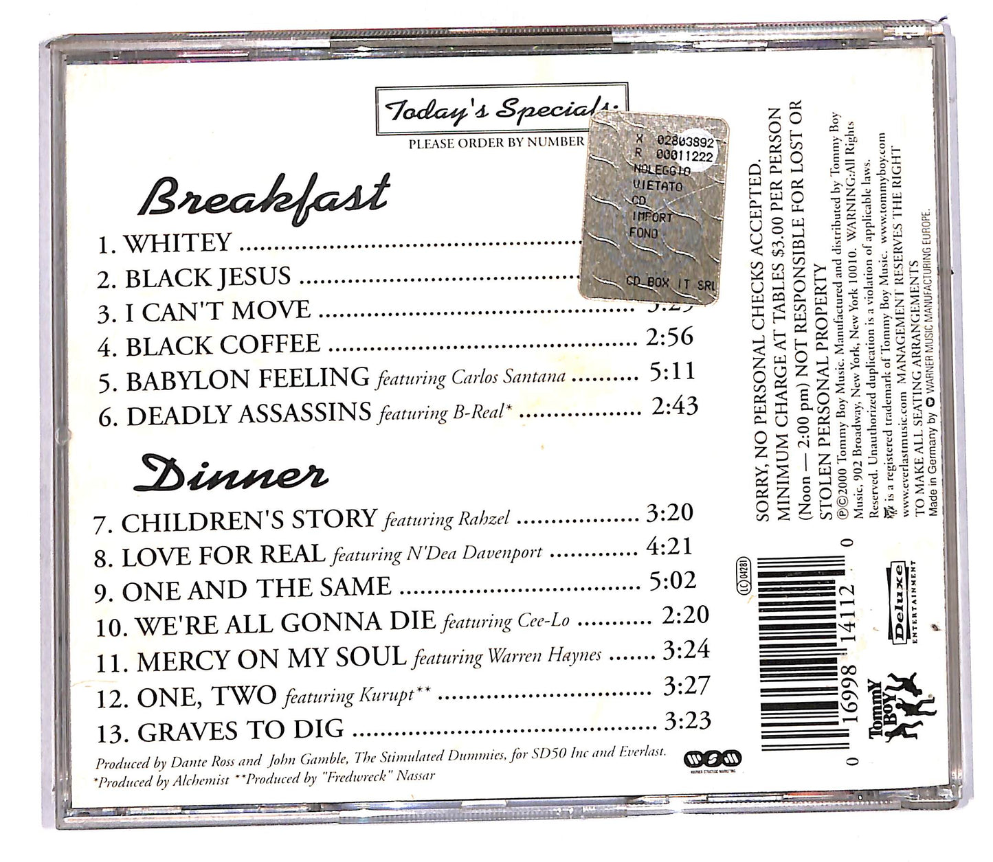 EBOND Everlast - Eat At Whitey's CD CD108451