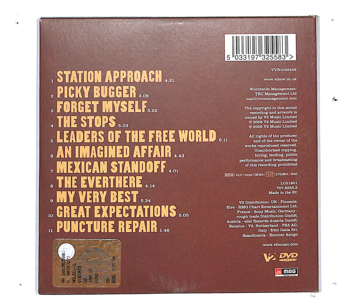 EBOND Elbow - Leaders Of The Free World DIGIPACK CD CD108555