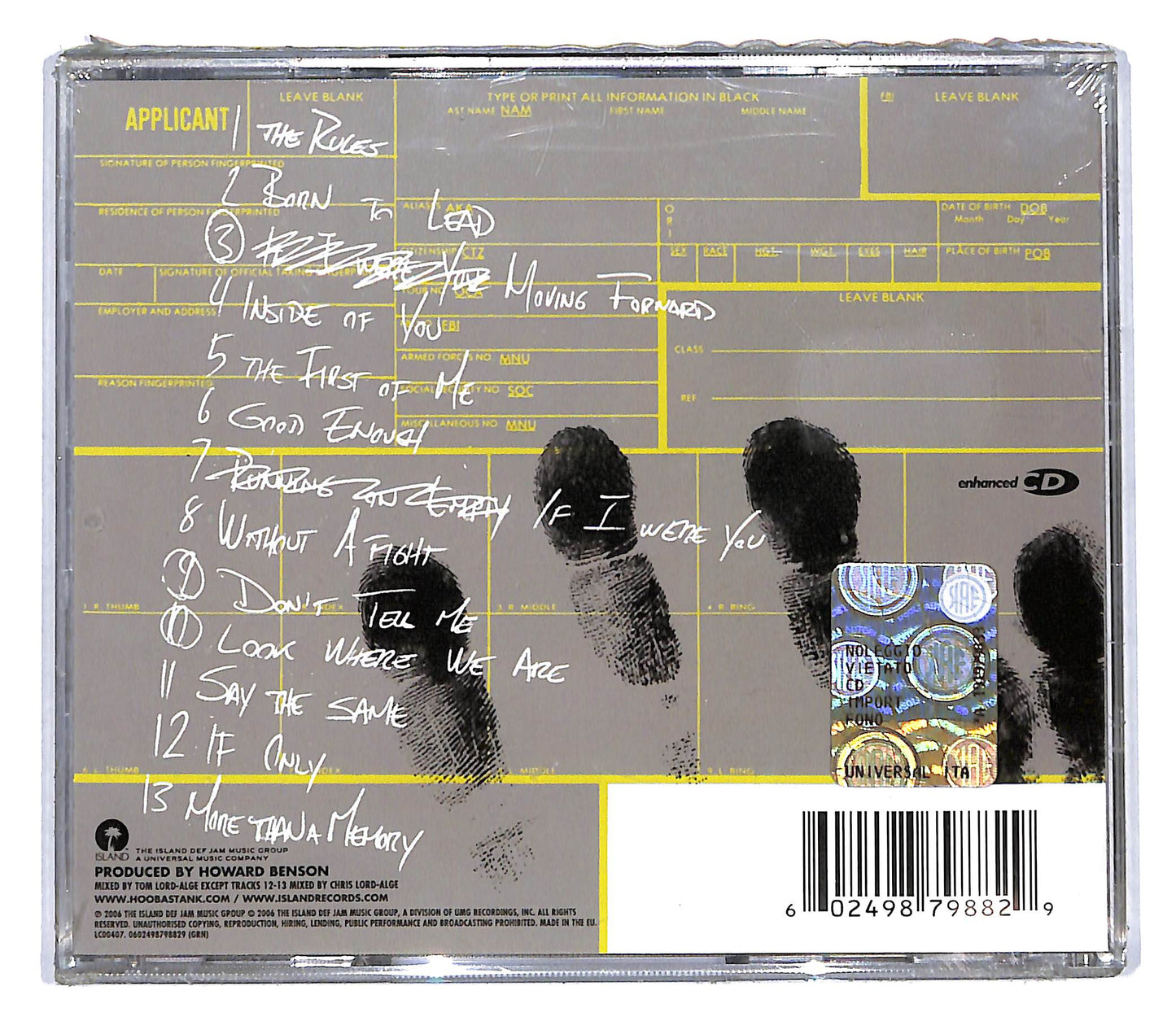 EBOND Hoobastank - Every Man For Himself CD CD108602