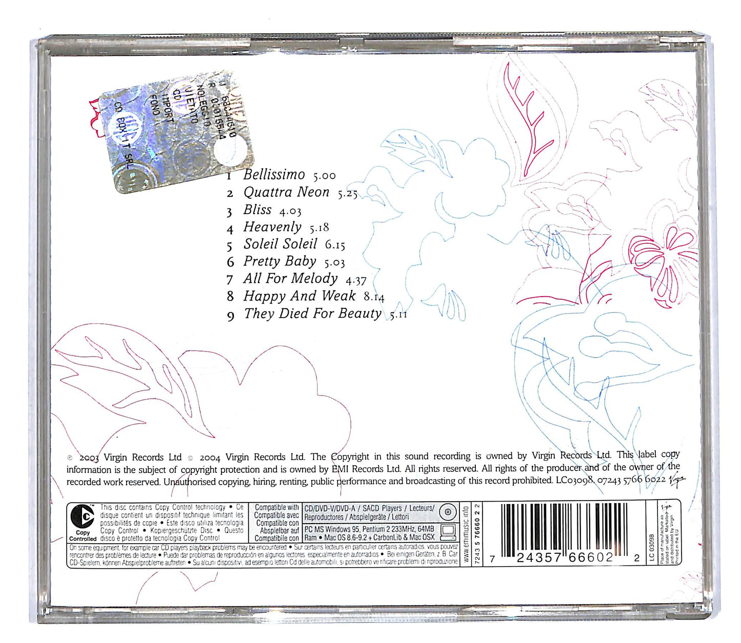 EBOND Ilya - They Died For Beauty CD CD108630