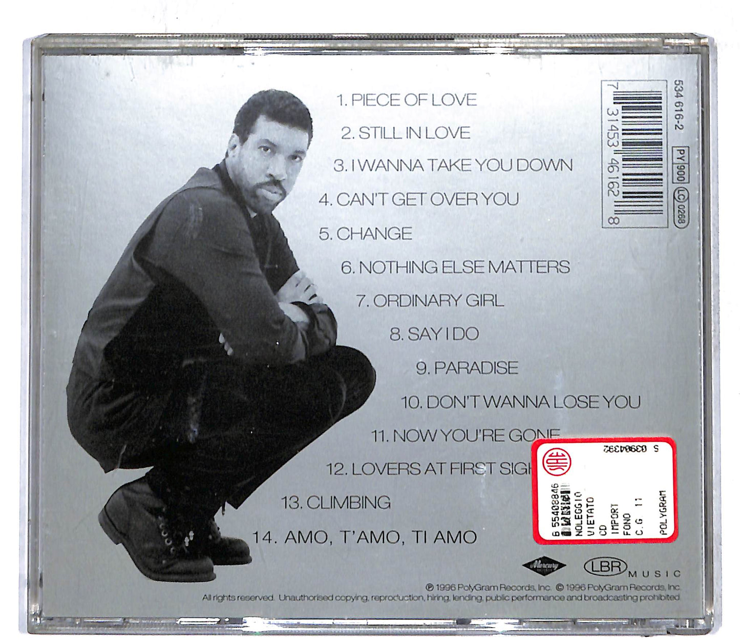 EBOND Lionel Richie - Louder Than Words CD CD108702