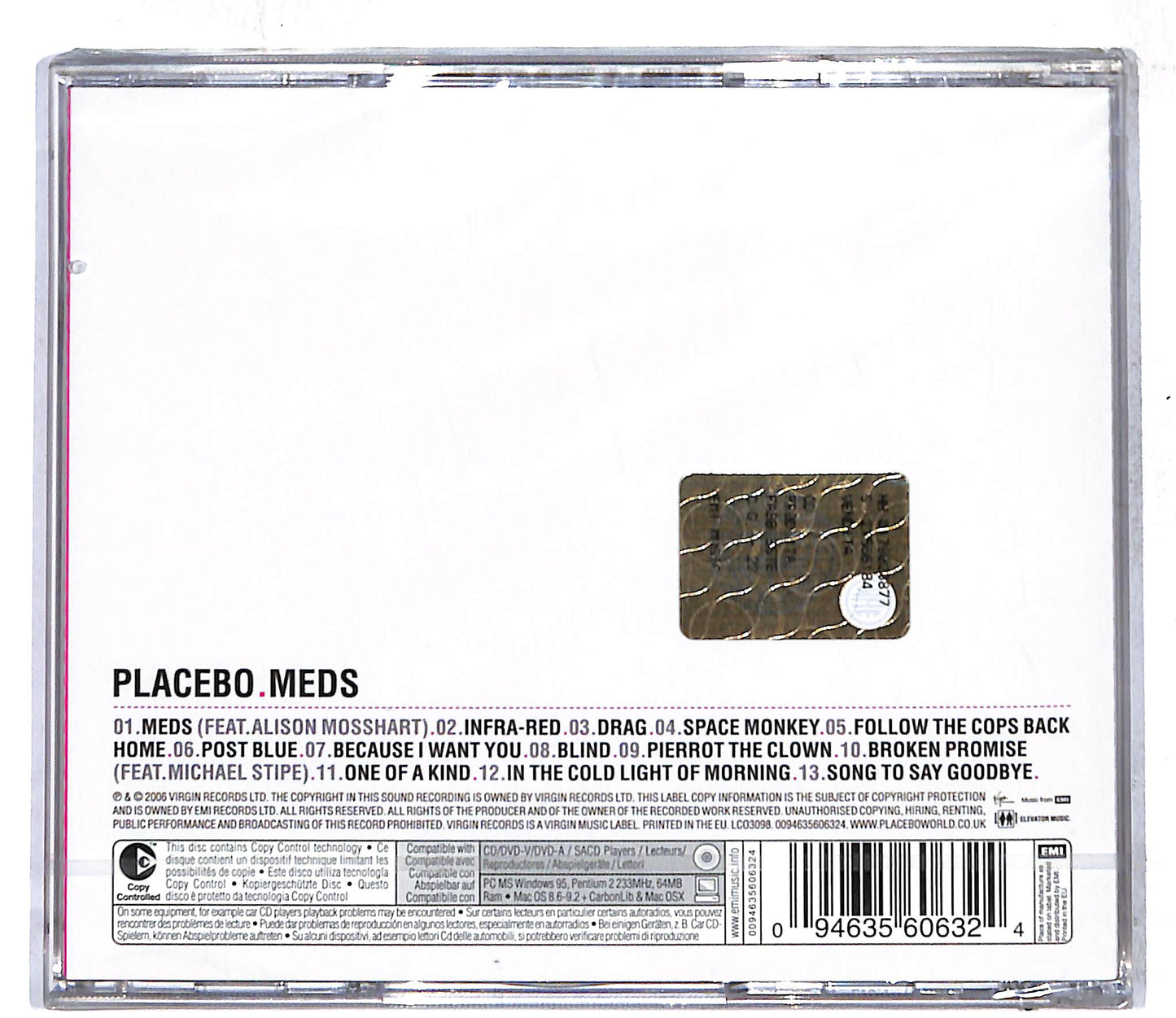 EBOND Placebo - Meds CD CD108762