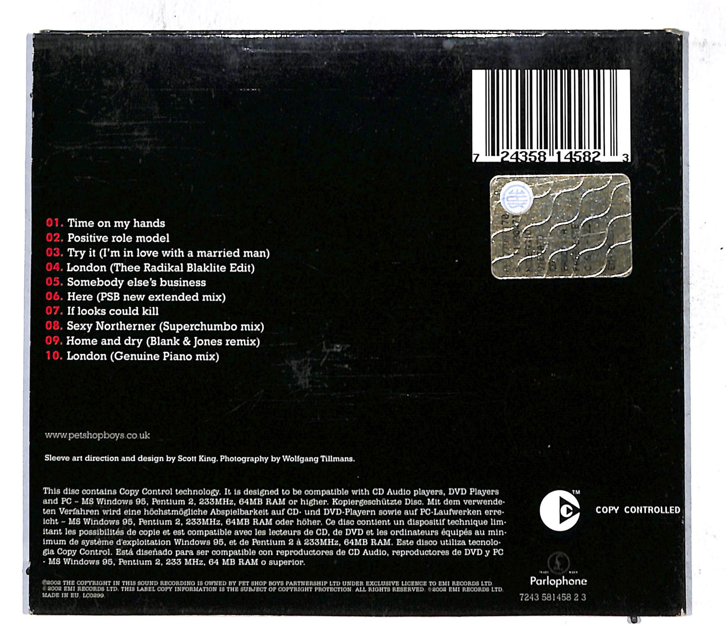 EBOND Pet Shop Boys - Disco 3 DIGIPACK CD CD108801