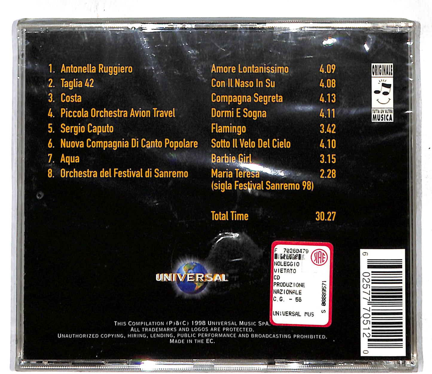 EBOND Various - Sanremo 98 CD CD108856