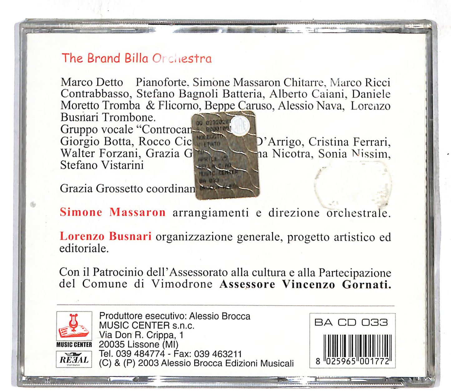 EBOND Bella Ciao Aprile 25 CD CD108857