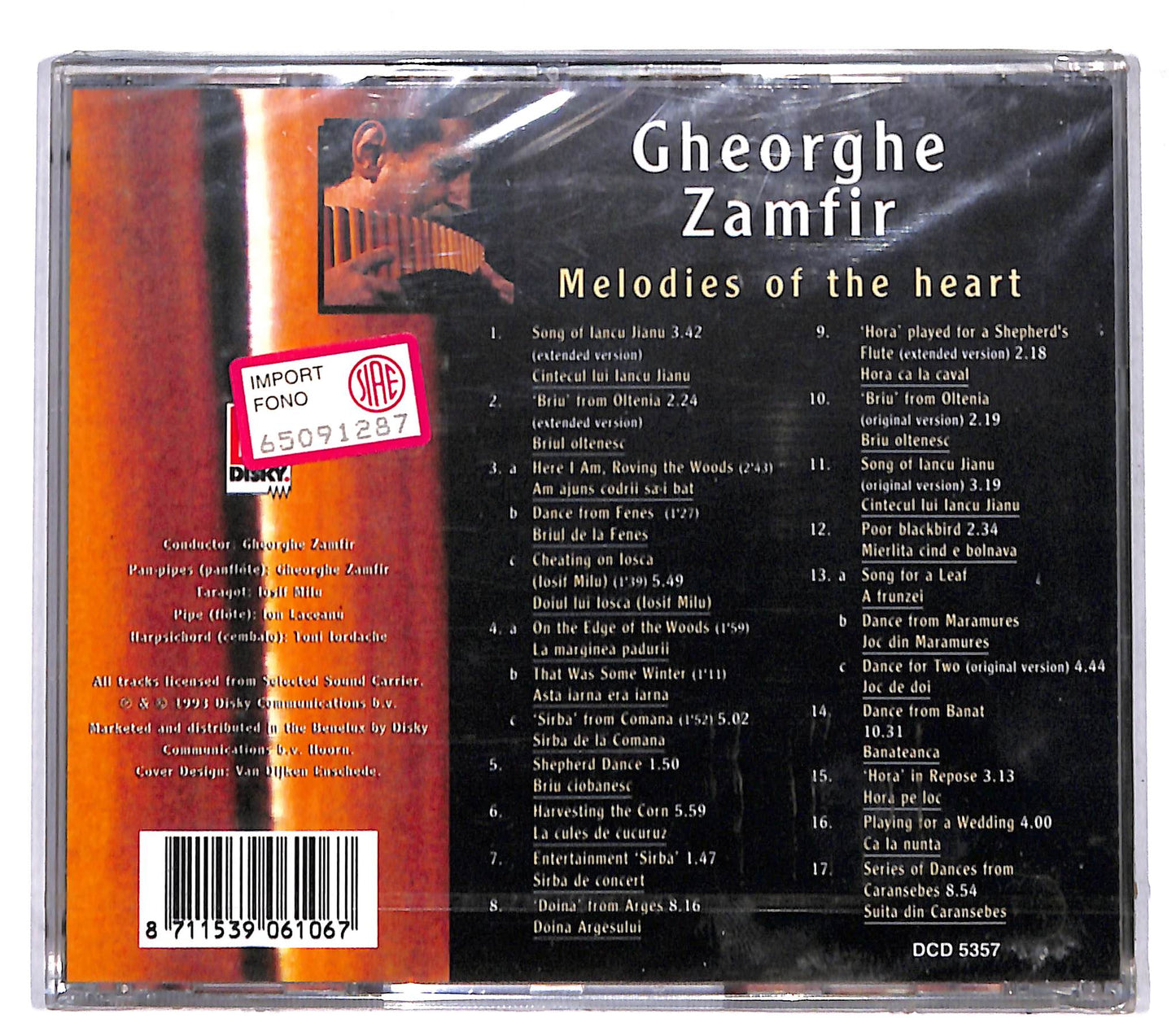 EBOND Gheorghe Zamfir - Melodies Of The Heart CD CD109120