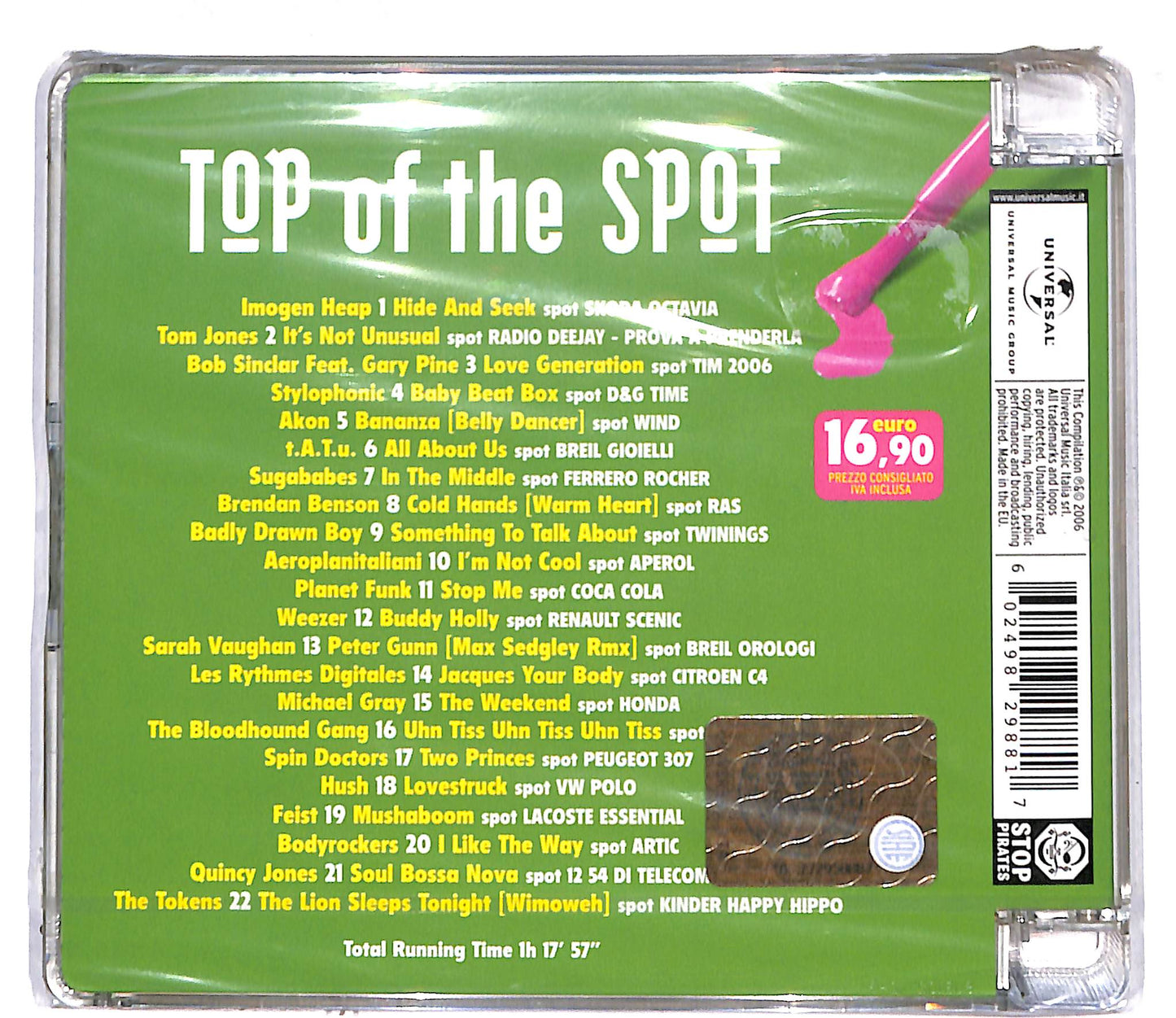 EBOND Various - Top Of The Spot 2006 SJB CD CD109125