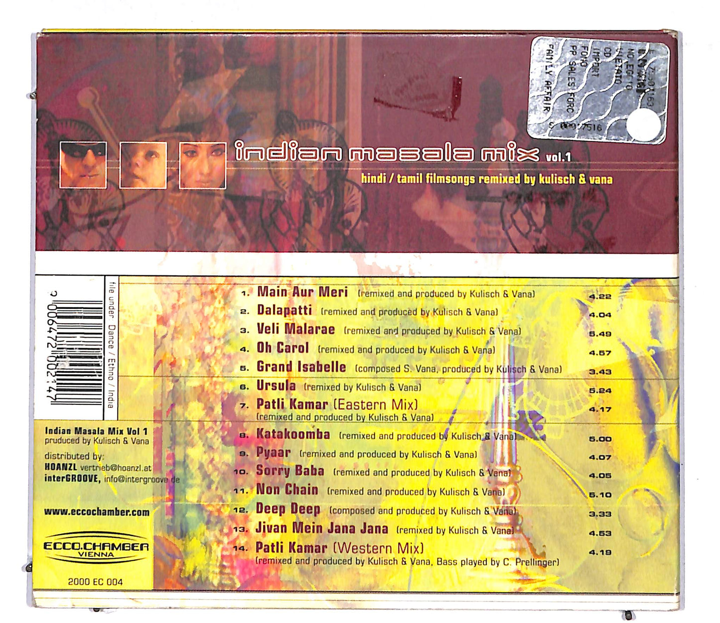 EBOND Kulisch & Vana - Indian Masala Mix Vol. 1 - Hindi CD CD109126