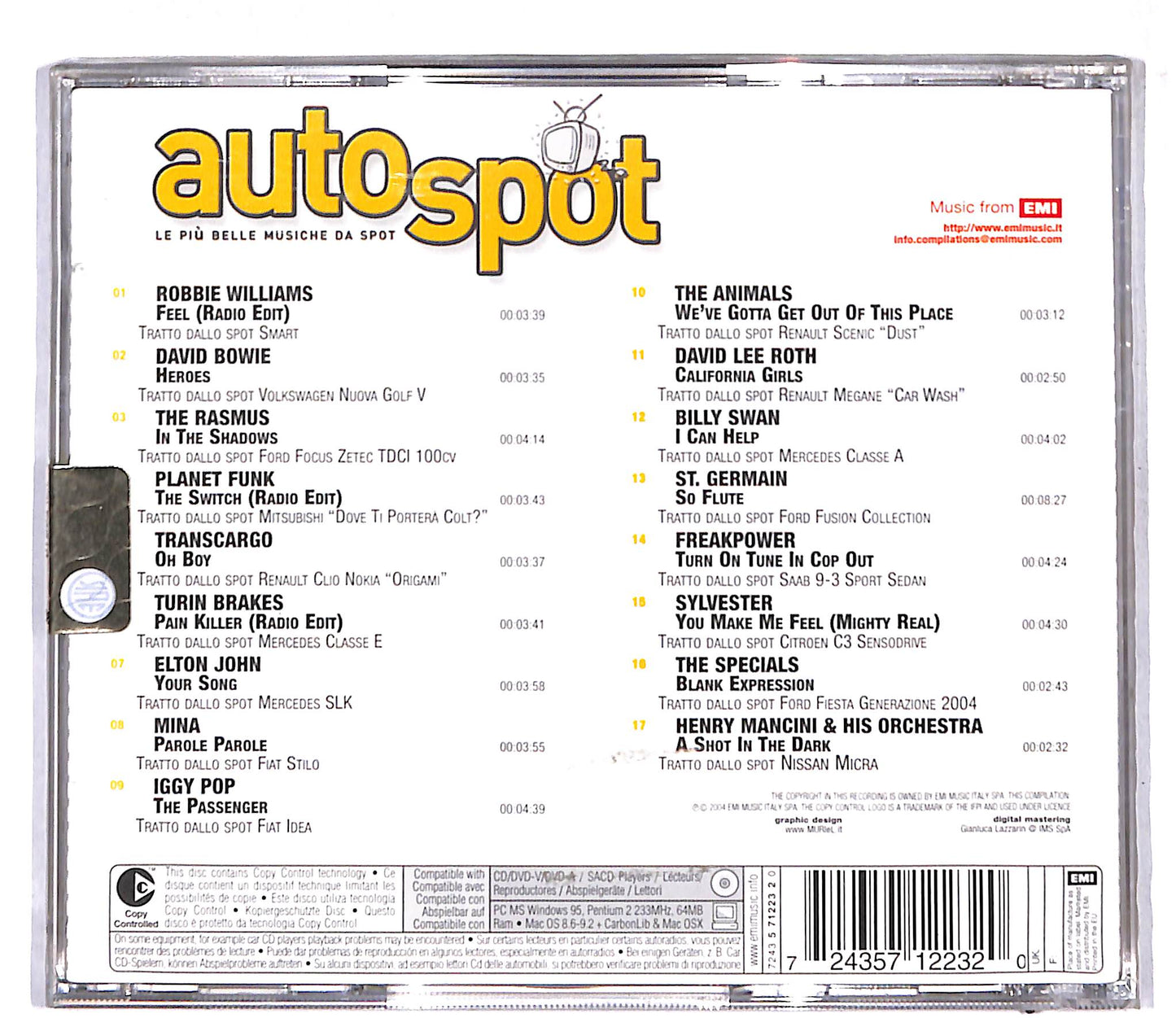 EBOND Various - Autospot (Le Piu Belle Musiche Da Spot) CD CD109154