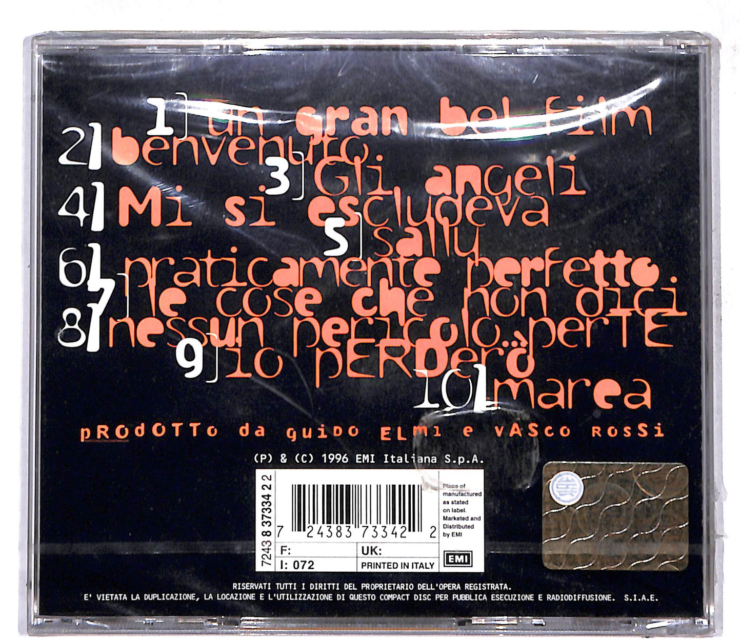 EBOND Vasco Rossi - Nessun Pericolo... Per Te CD CD109246