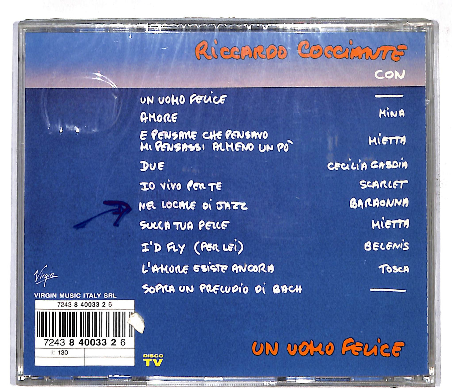 EBOND Riccardo Cocciante - Un Uomo Felice CD CD109407