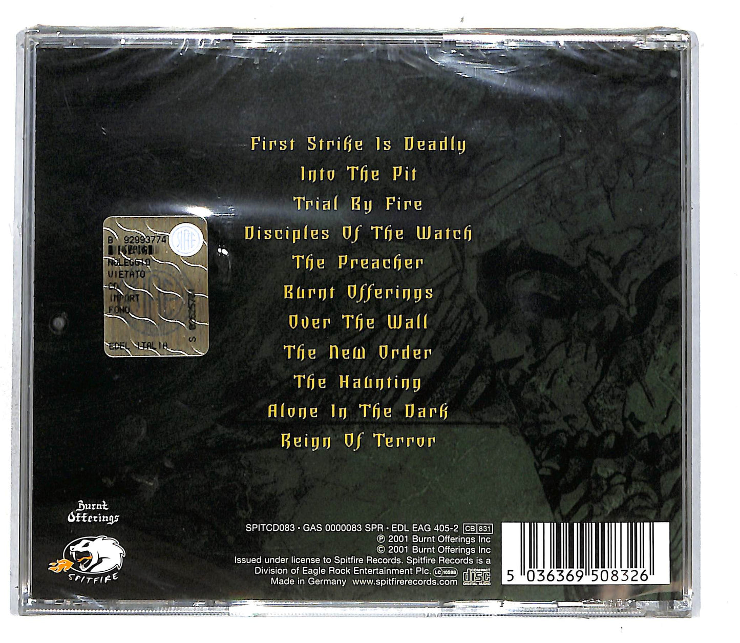 EBOND Testament - First Strike Still Deadly CD CD109558