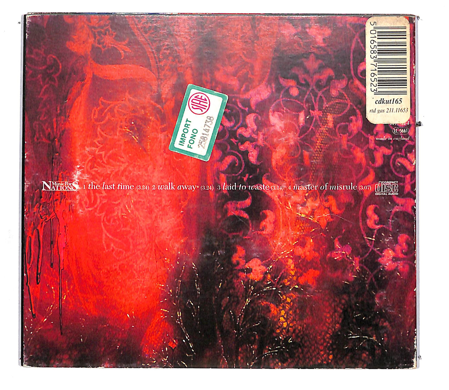 EBOND Paradise Lost - The Last Time CD CD109650