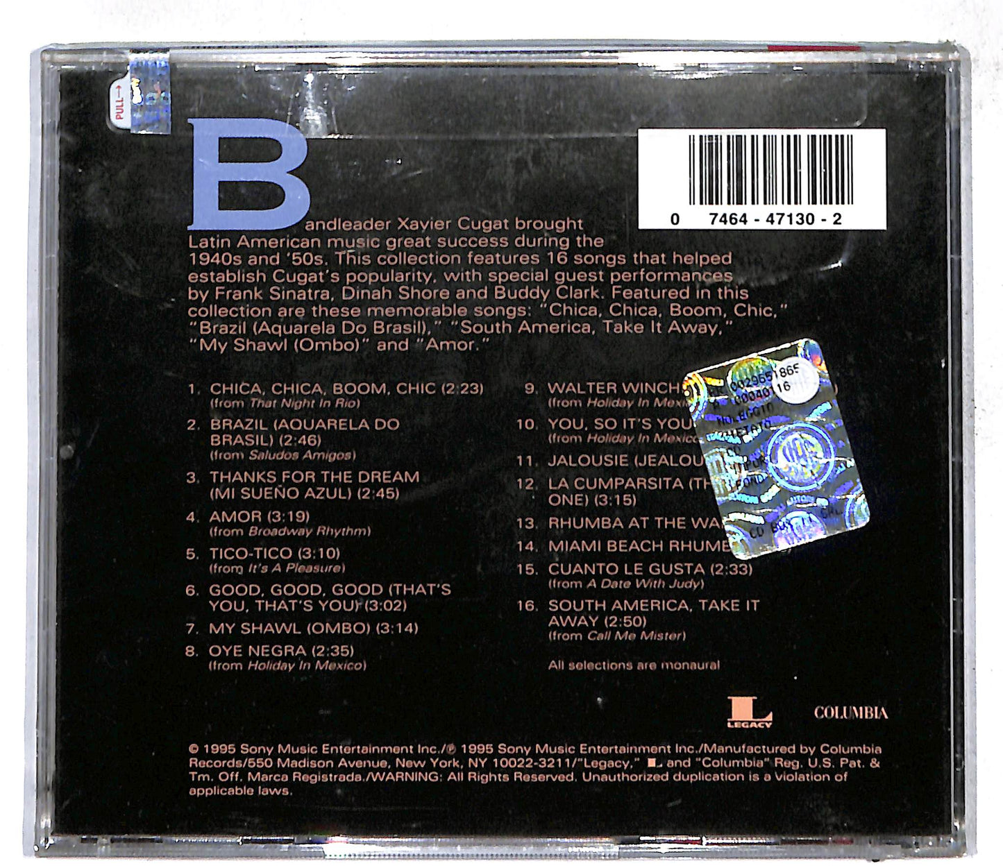 EBOND Xavier Cugat - 16 Most Requested Songs CD CD109814