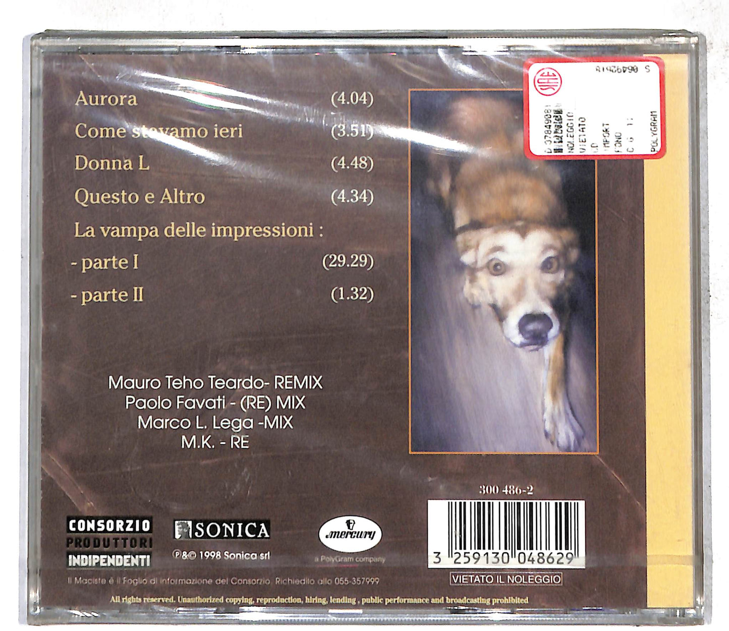 EBOND Marlene Kuntz - Come Di Sdegno CD CD109967