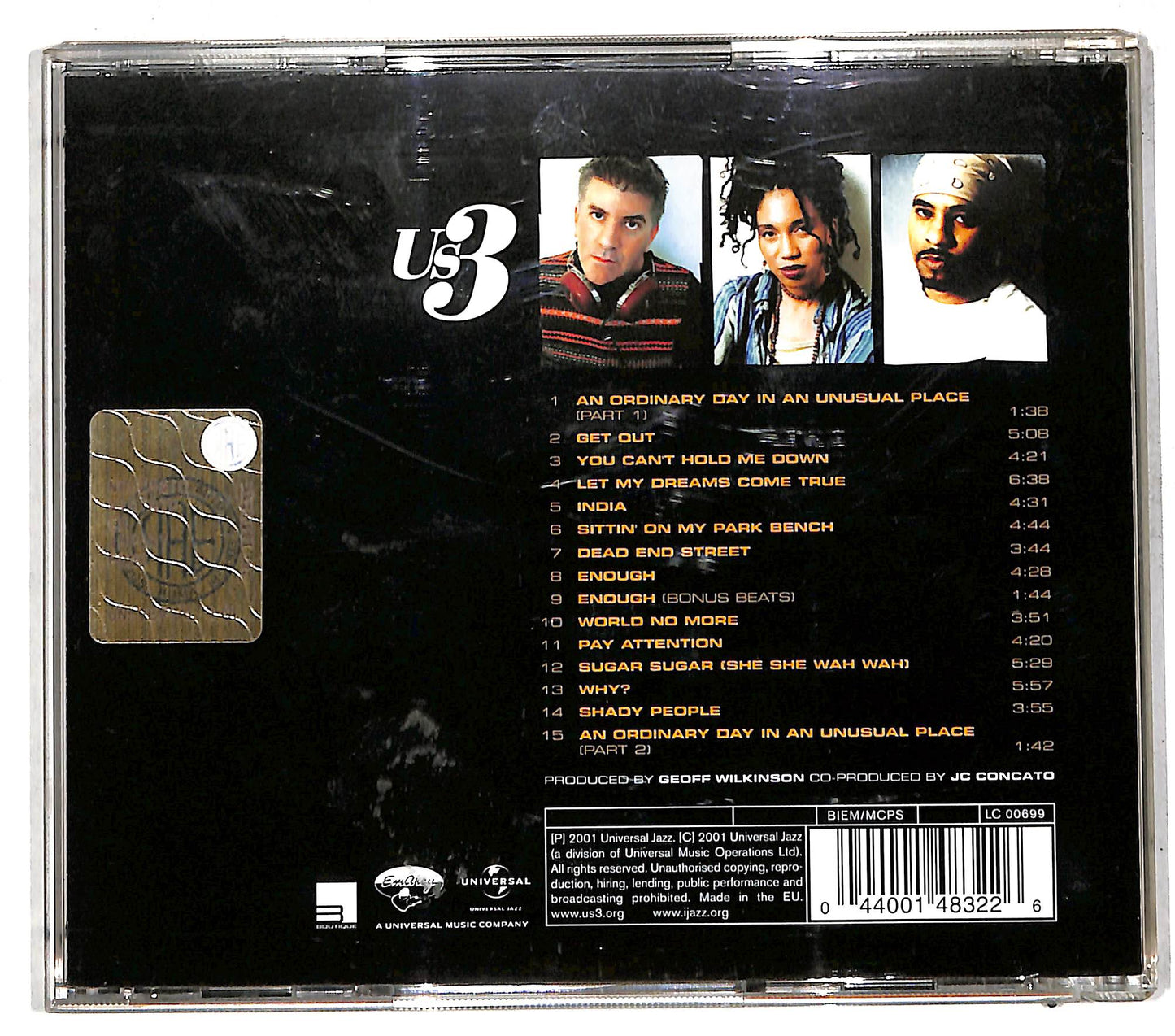 EBOND Us3 - An Ordinary Day In An Unusual Place CD CD110416