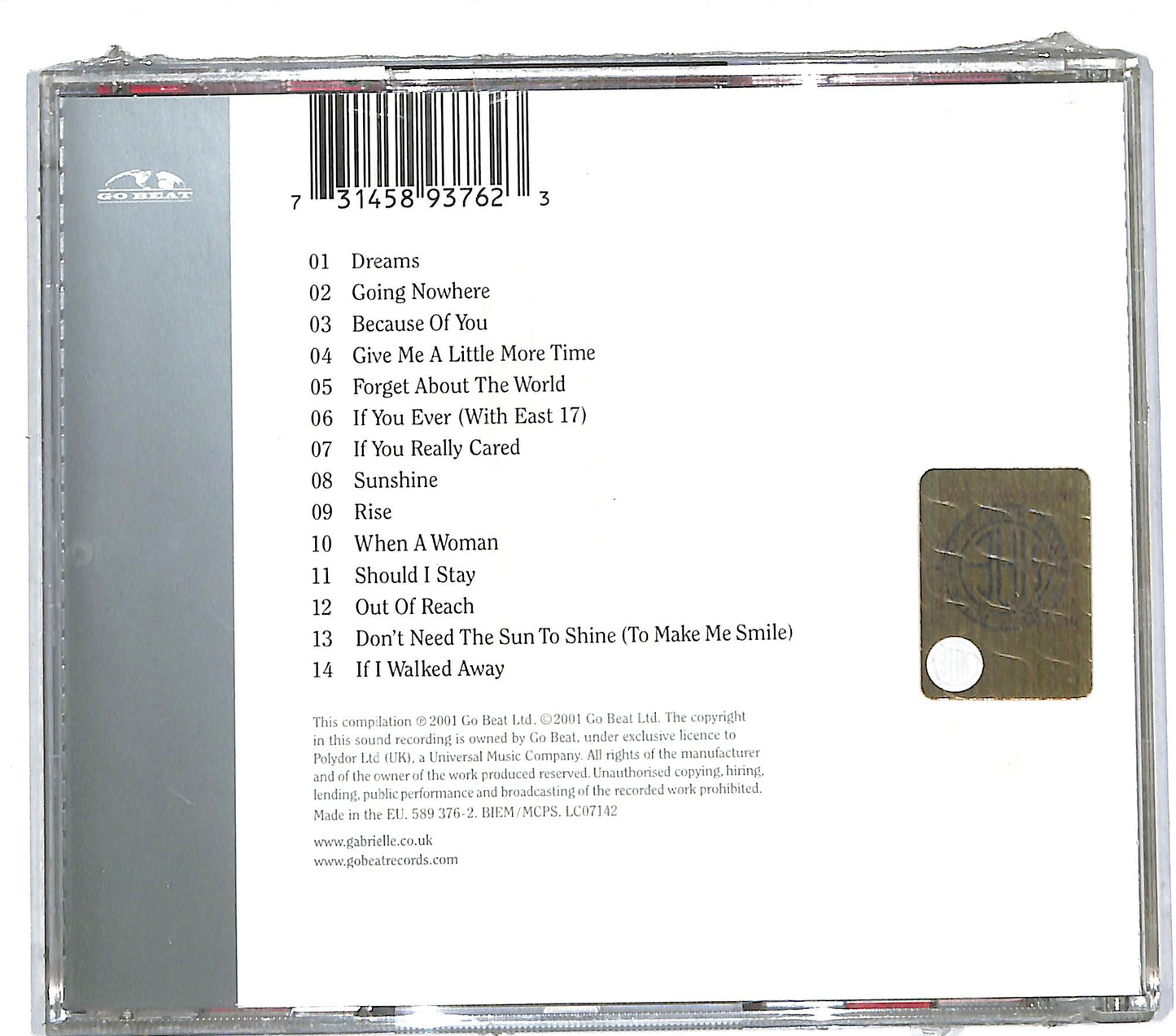 EBOND Gabrielle - Dreams Can Come True - Greatest Hits Vol 1 CD CD110503