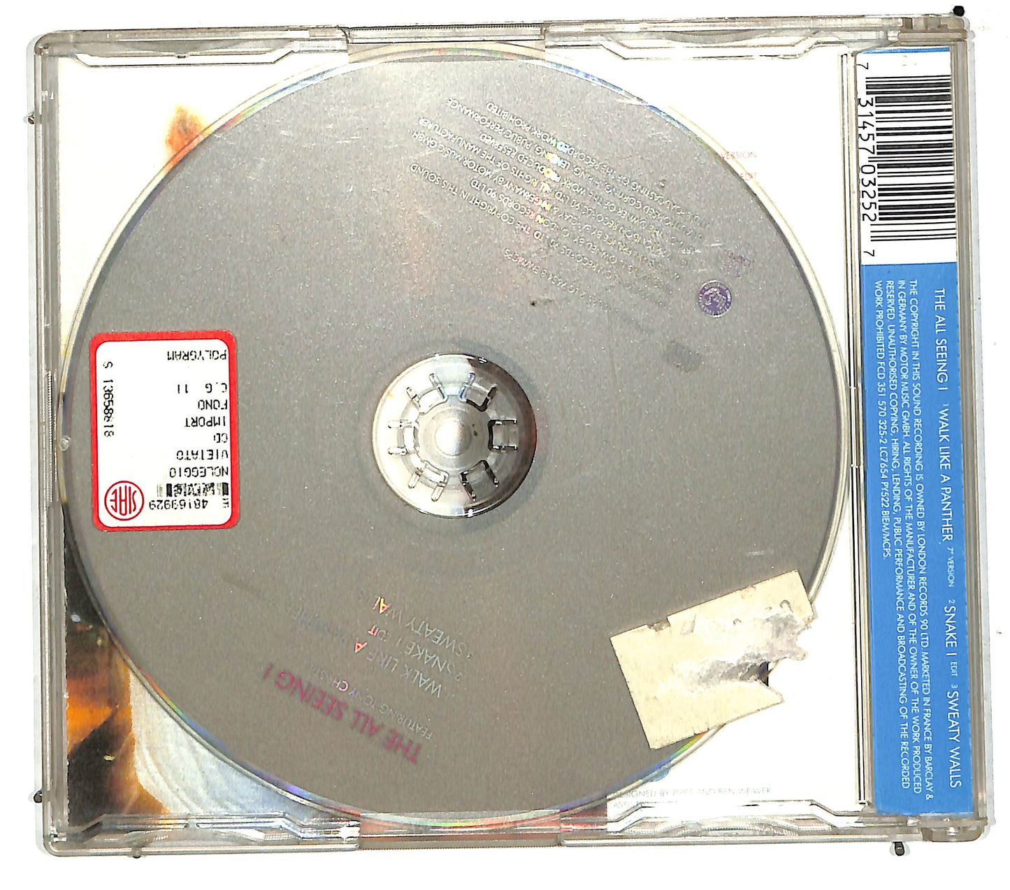 EBOND The All Seeing I Featuring Tony Christie - Walk Like A Panther CD CD110621
