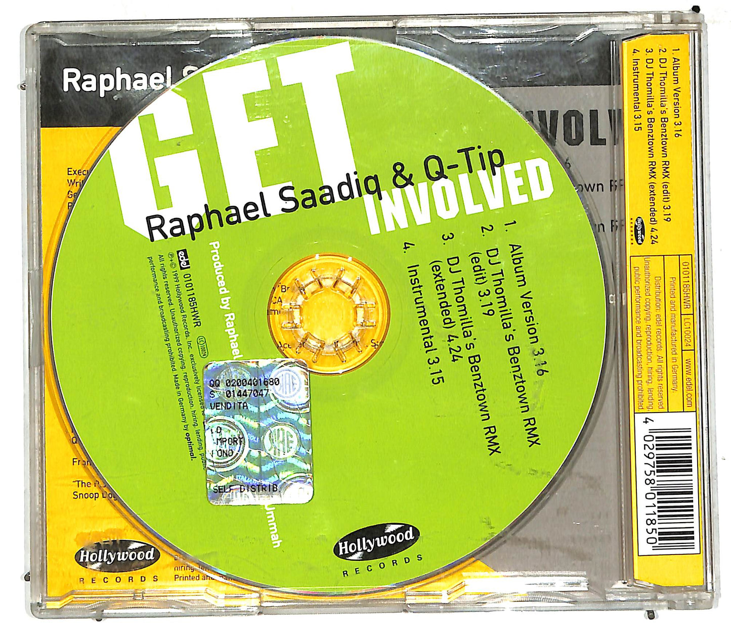 EBOND Raphael Saadiq & Q-Tip - Get Involved CD CD110627