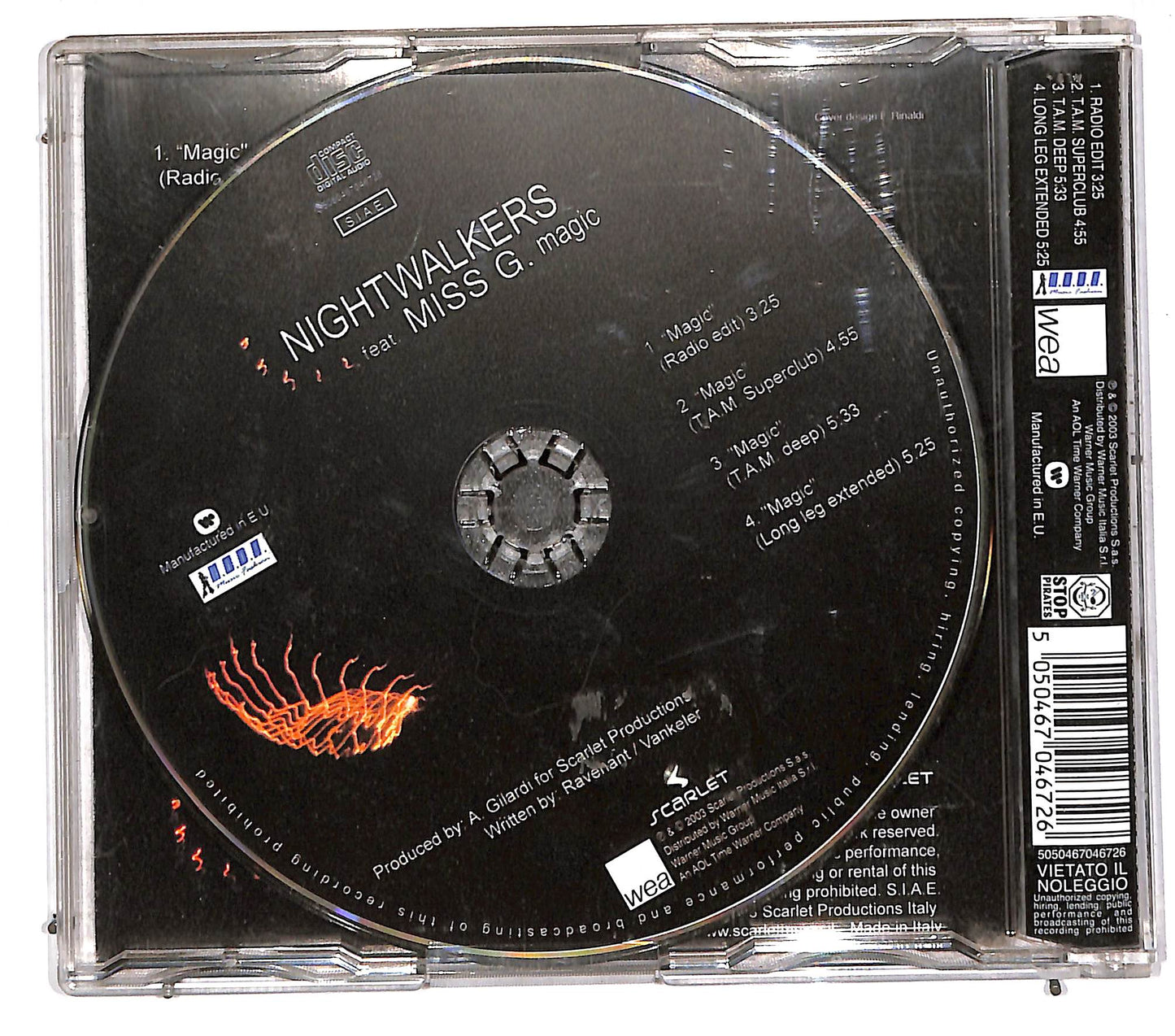 EBOND Nightwalkers Feat. Miss G. - Magic CD CD110780