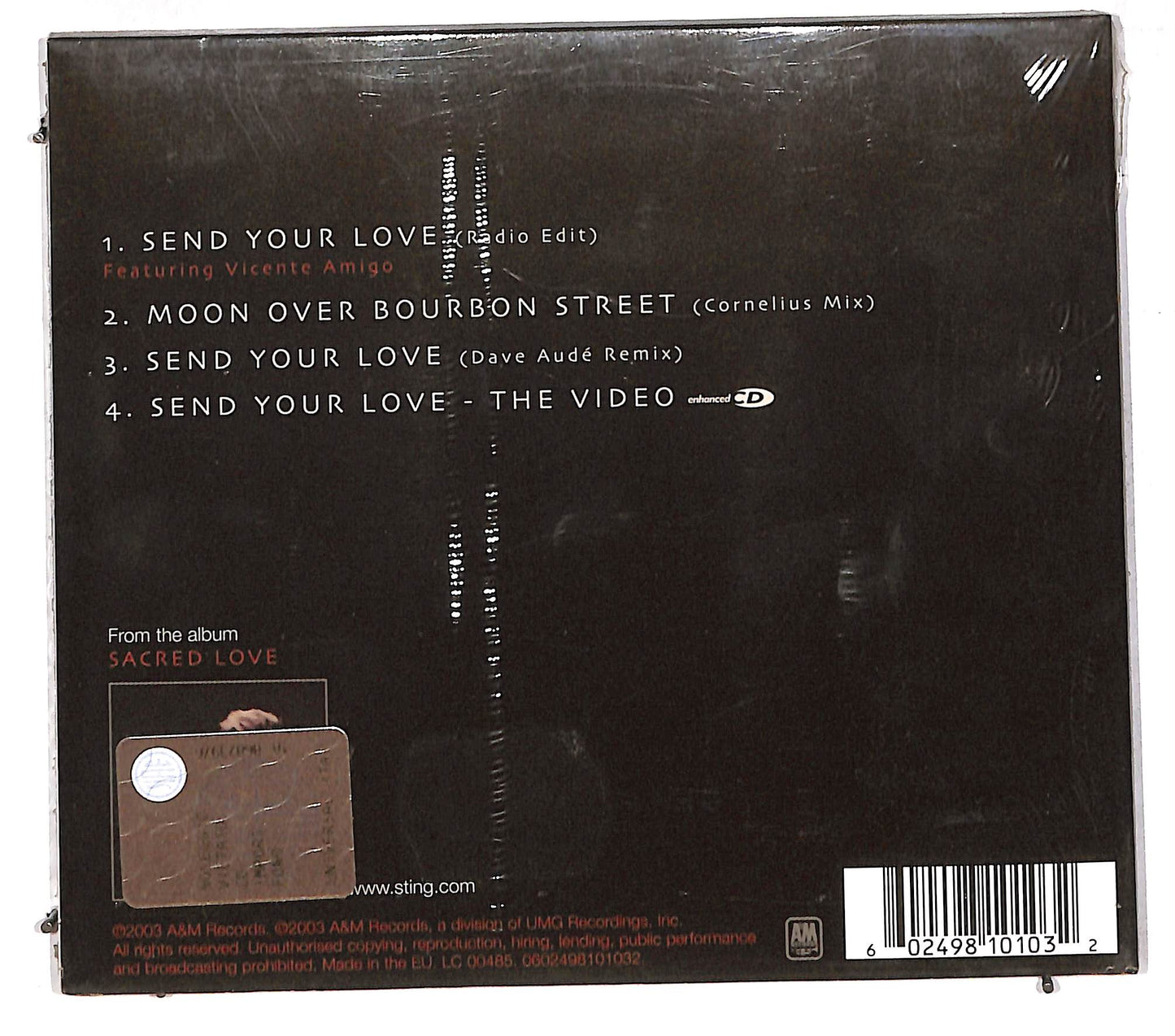 EBOND Sting - Send Your Love DIGIPACK CD CD110871
