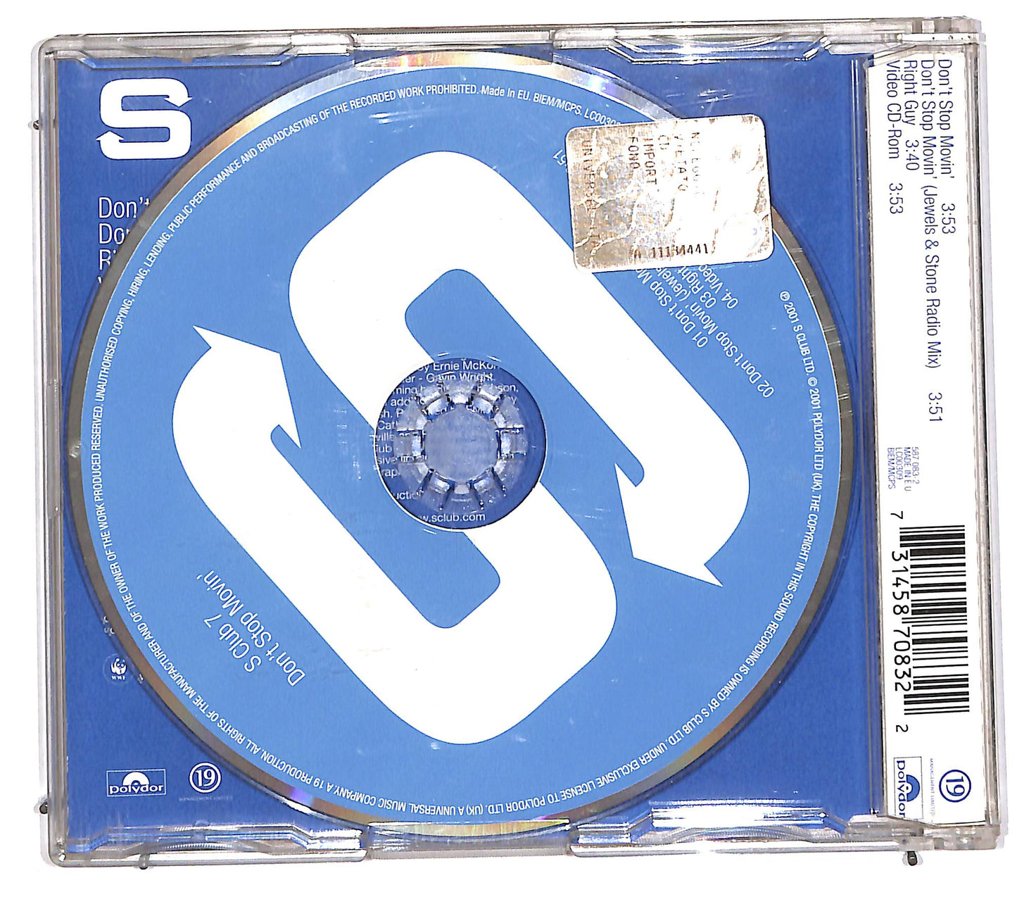 EBOND S Club 7 - Don't Stop Movin' CD CD110933