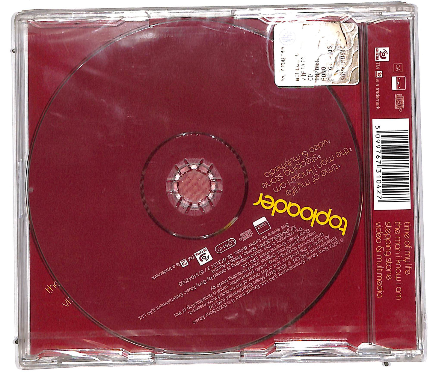 EBOND Toploader - Time Of My Life CD CD110960